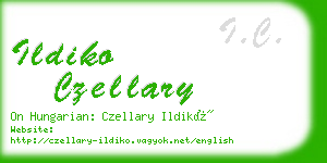 ildiko czellary business card